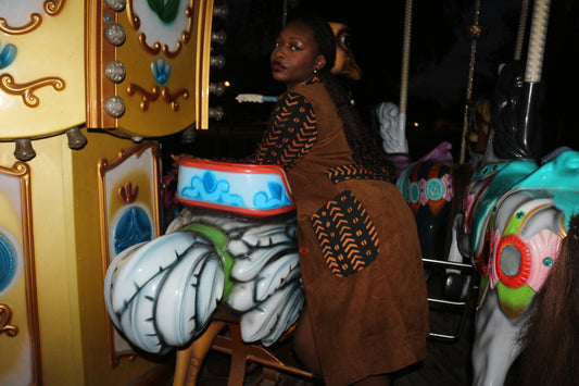 MANTEAU “EFIA” MARRON