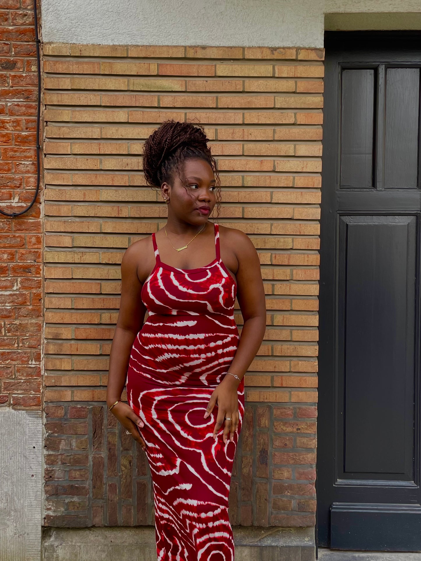 RED SAMARA DRESS